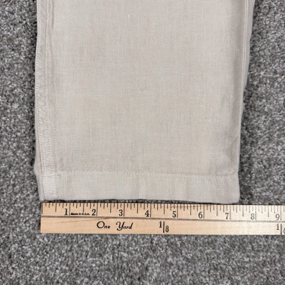 Faherty Linen Pants Men XXL White Drawstring Beach Coastal Resort Casual